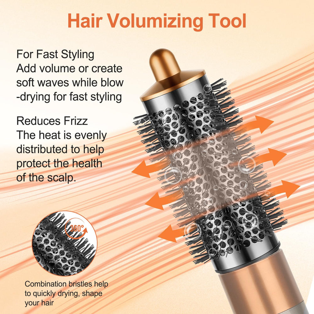 PUREGUST brush with long dense bristles provides tension for better results with Dyson Airwrap