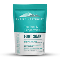 Purely Northwest 3 Pounds Foot Soak bottle for soothing feet after a long day