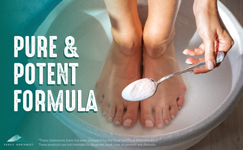 Purely Northwest Foot Soak in basin ready for a calming soak
