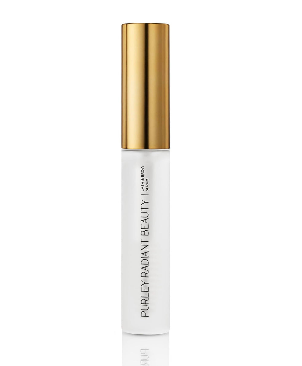 Purely Radiant formula vegana libre de crueldad, aceites vegetales para pestañas y cejas.
