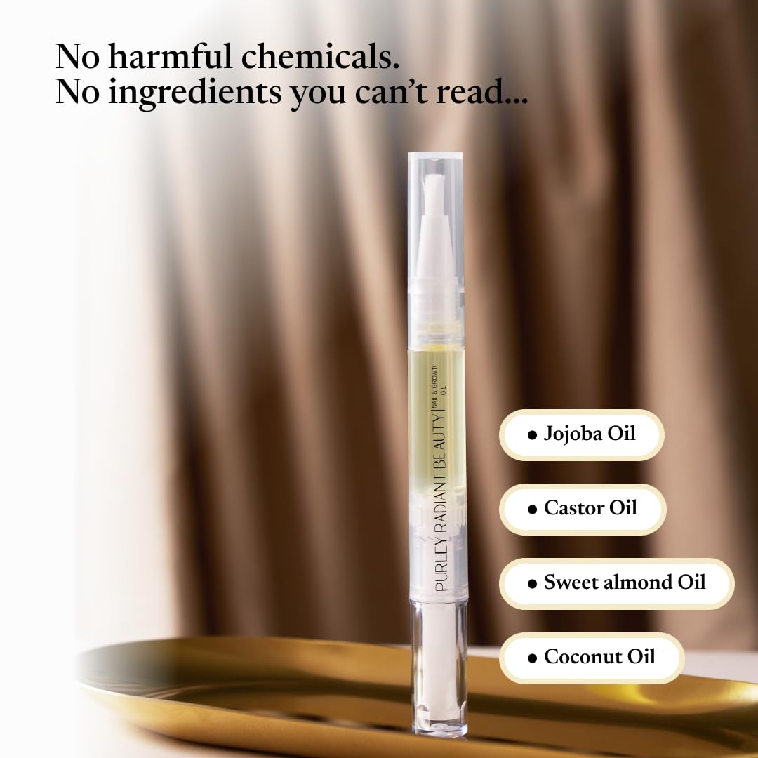 Purely Radiant fortalece uñas para menos quiebre y mejor durabilidad.