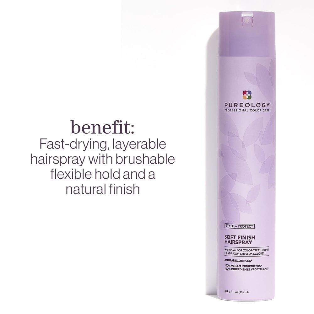Pureology atomizador en acción para fijación flexible y capas sin esfuerzo.