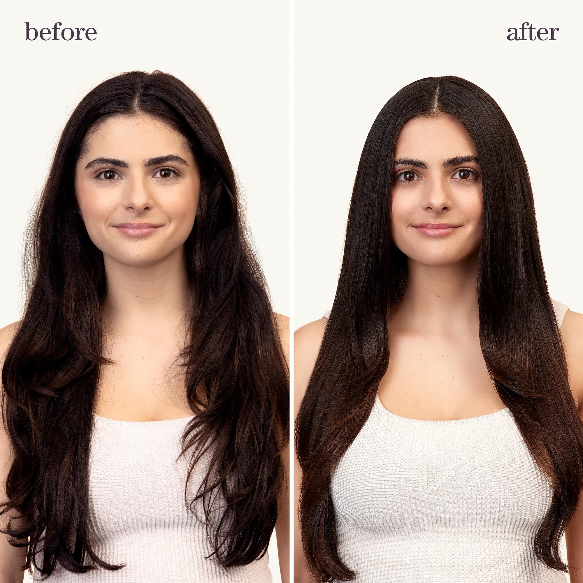 Pureology acabado natural con brillo suave en el cabello.