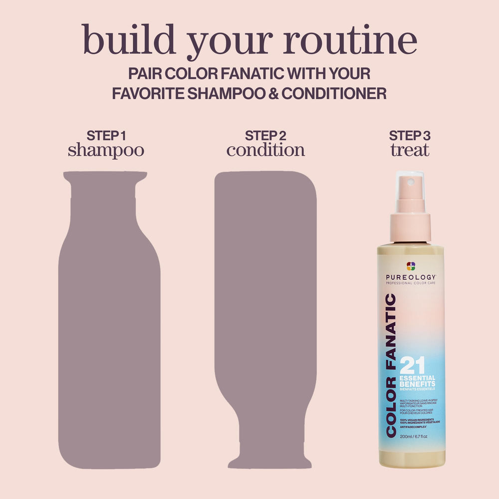 Pureology Color Fanatic lightweight formula leaves no residue.