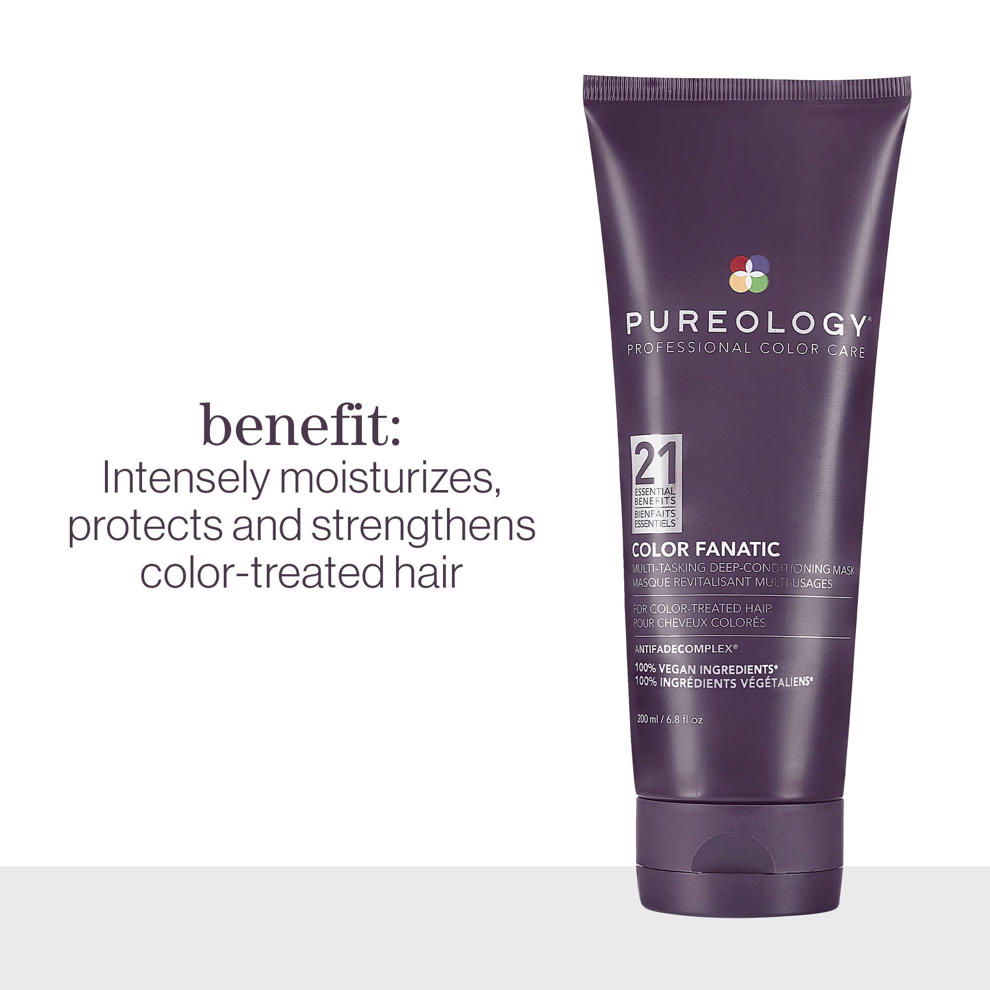 Pureology Color Fanatic mask texture image demonstrates deep conditioning effects.