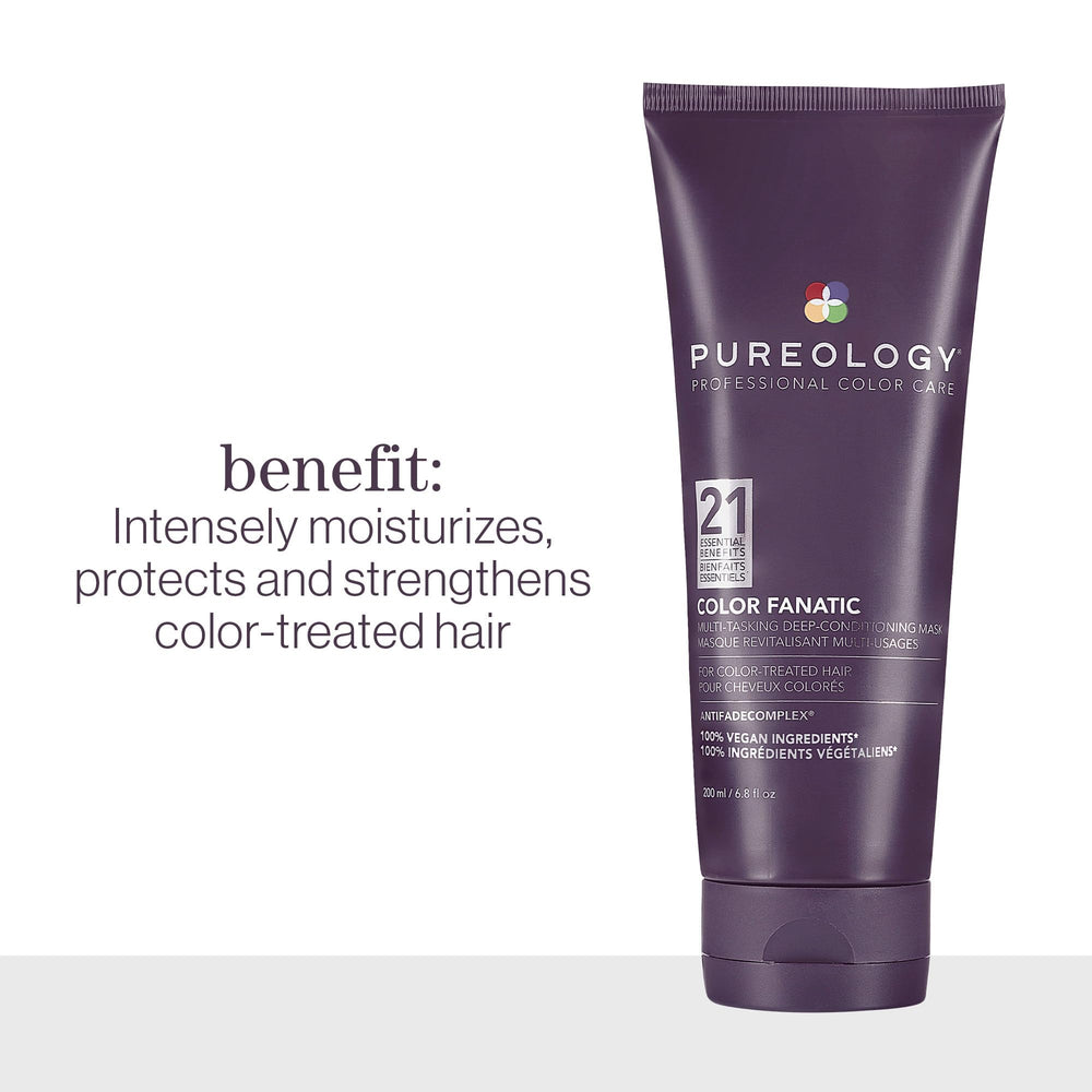 Pureology Color Fanatic mask texture image demonstrates deep conditioning effects.