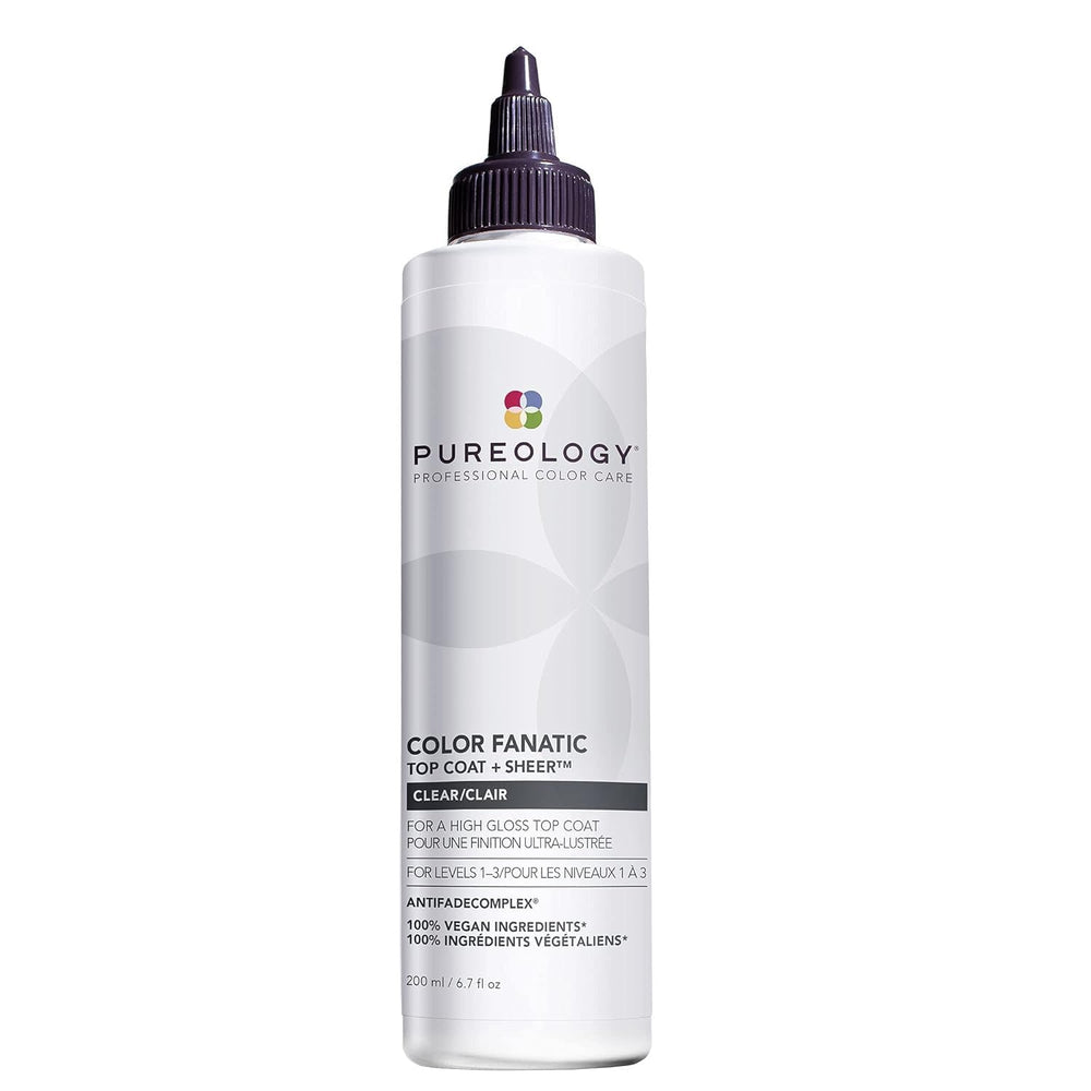 Pureology Color Fanatic Top Coat bottle pour emphasizing quick, even gloss application