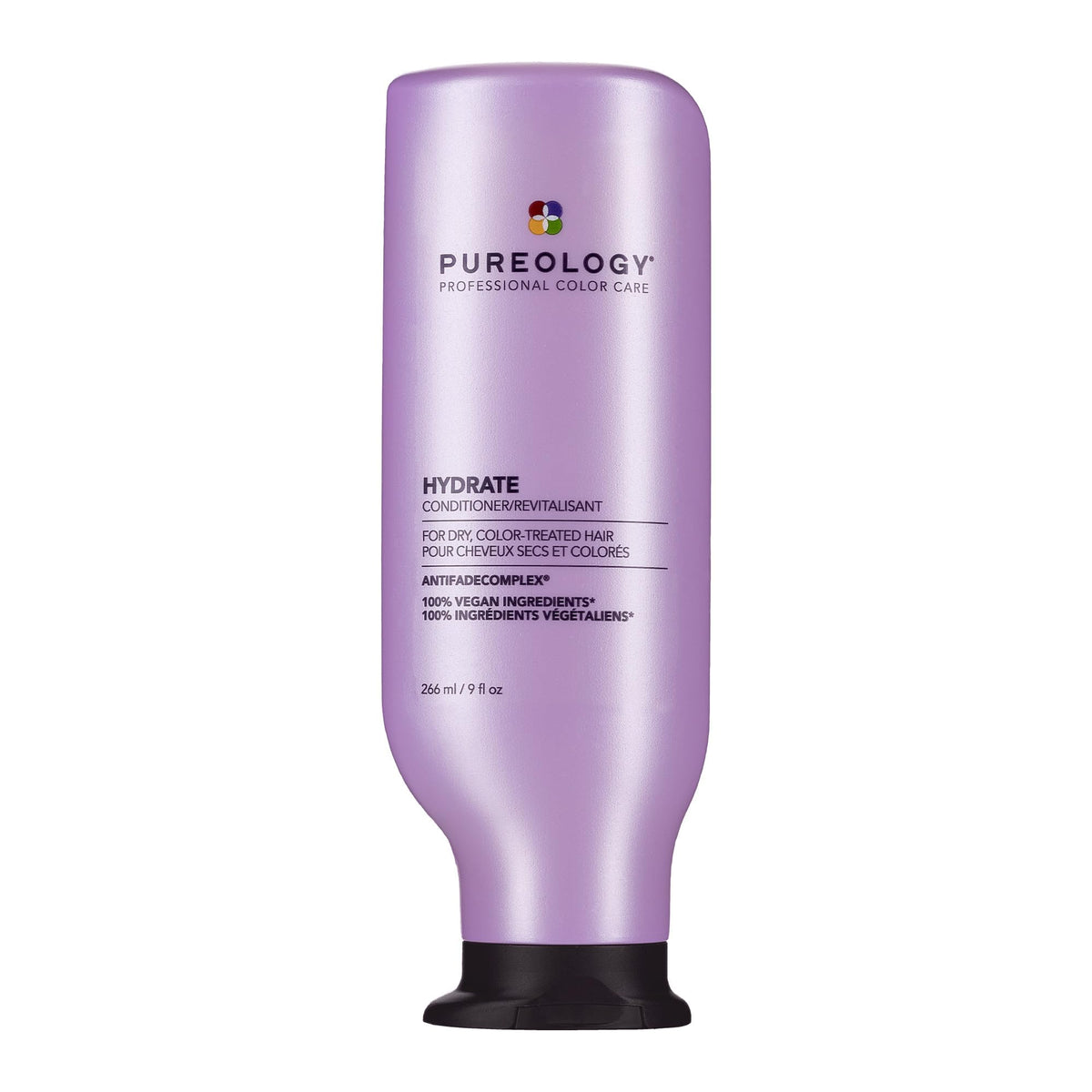 Pureology Hydrate Conditioner bottle helps deliver long-lasting hydration for color-treated hair.
