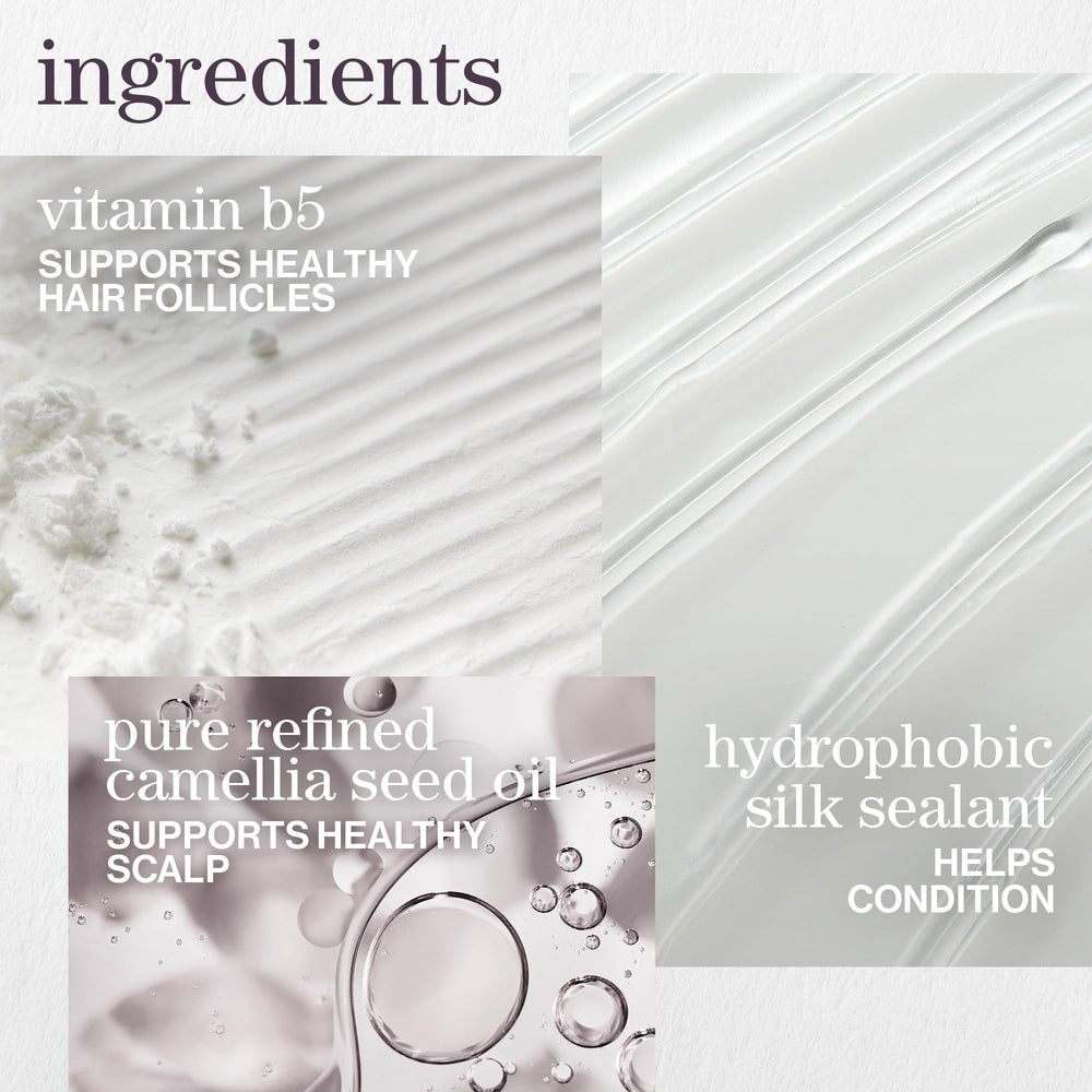 Pureology Hydrate Glow Catcher Oil on hair ends for radiant shine and softness.