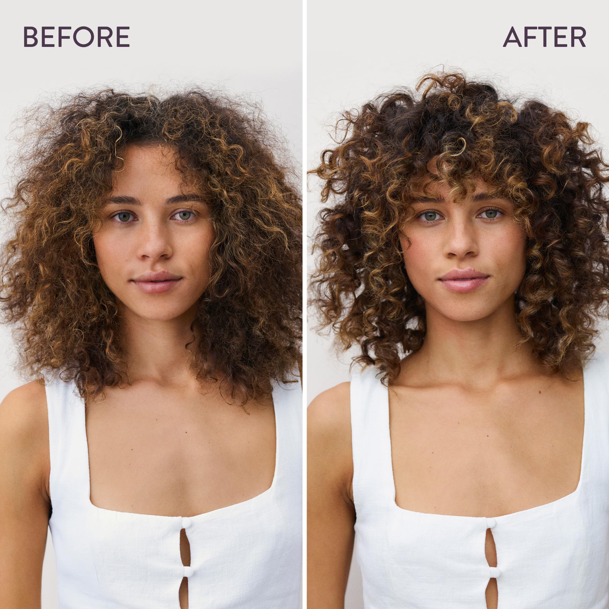 Pureology Hydrate mask cream application demonstrates detangling potential.