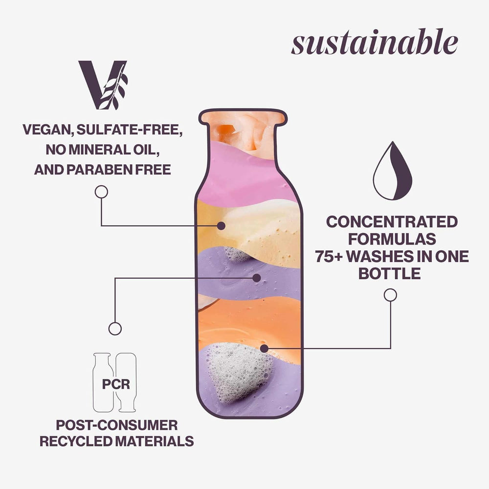 Pureology Hydrate Sheer on bathroom shelf display suggests salon-grade color-safe care.