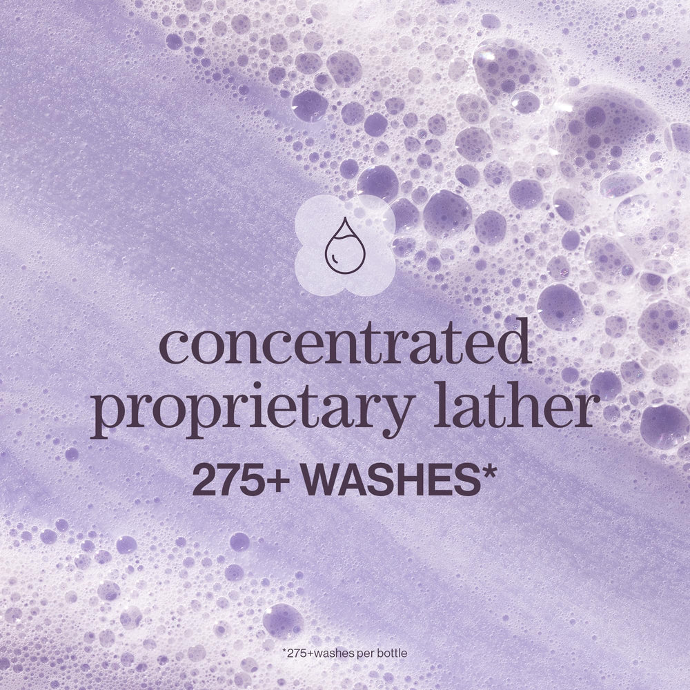 Pureology Hydrate bottle in shower scene—hydration lasts between washes.