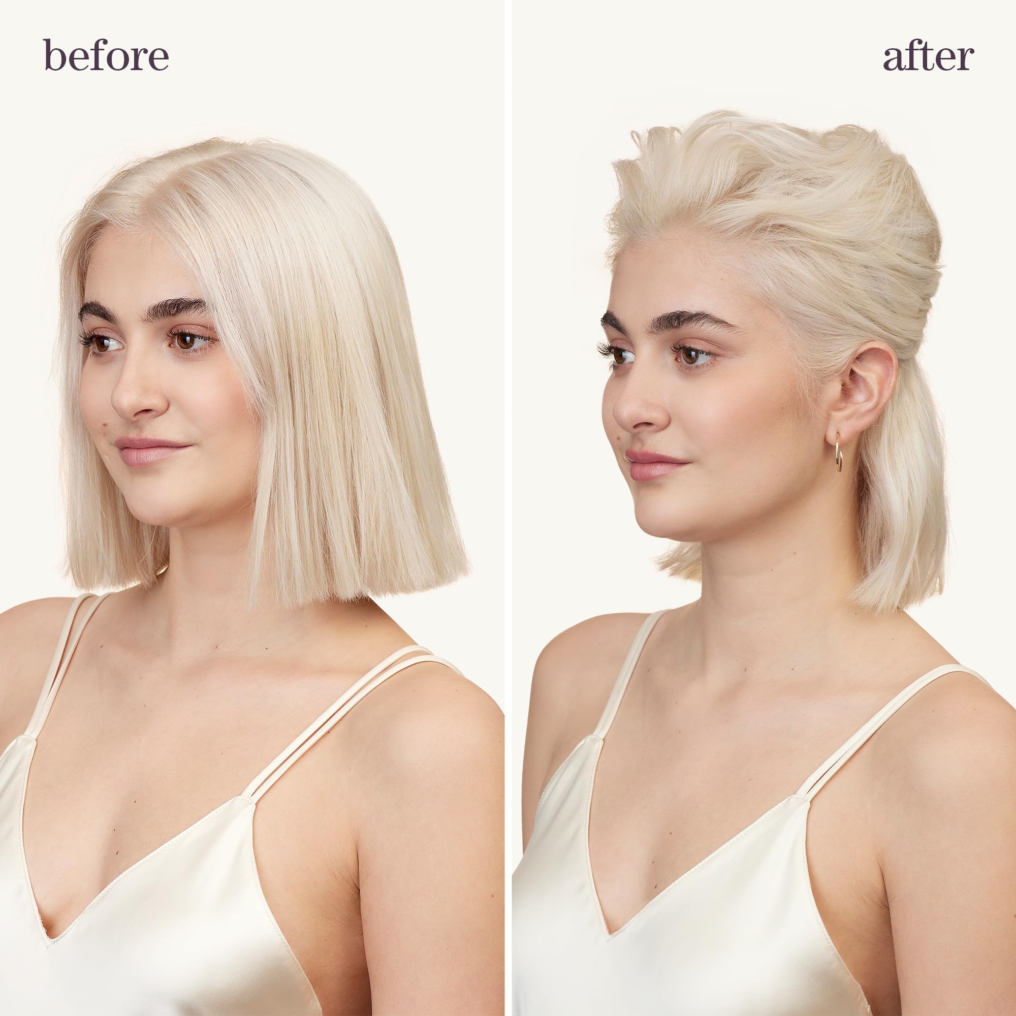 Pureology Lock It Down application tips illustrate short bursts for layering