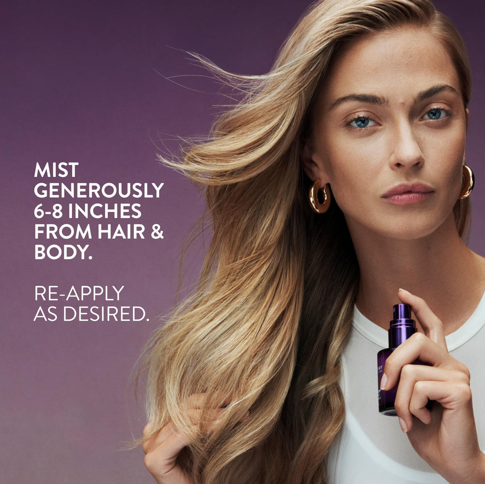 Pureology Love Luster application on hair — quick refresh and shine.