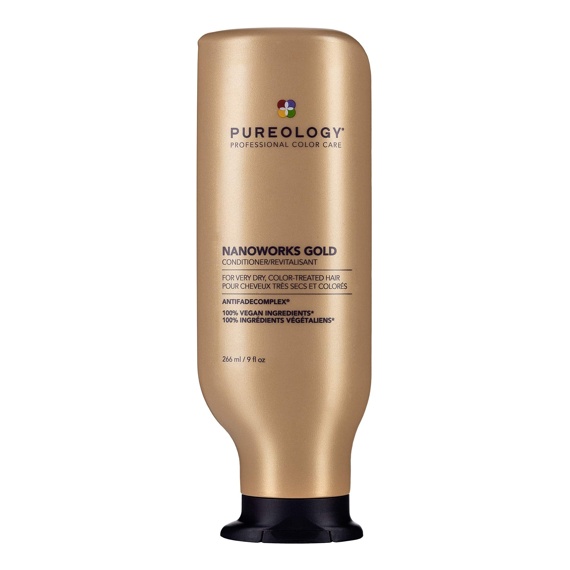 Pureology Nanoworks Gold conditioner bottle front for color-treated hair