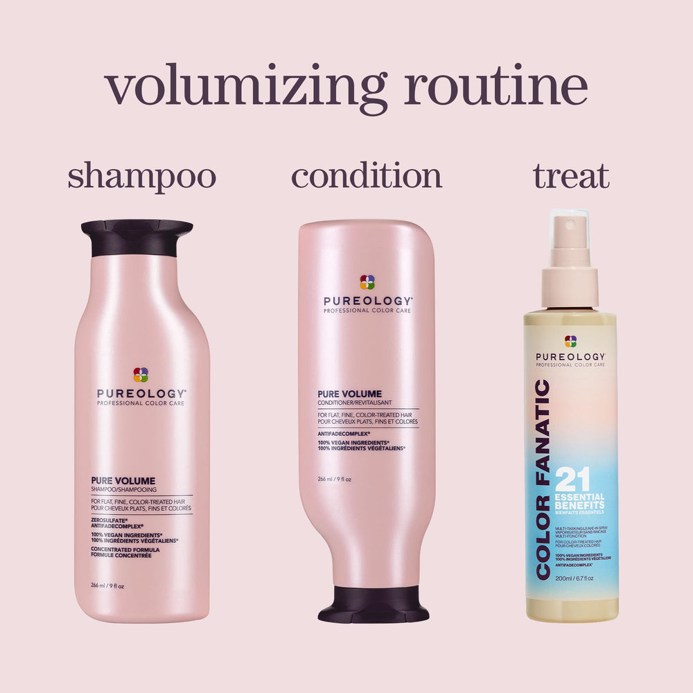 Pureology Pure Volume Conditioner close-up airy texture supports weightless volume