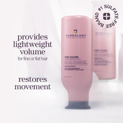 Pureology Pure Volume Conditioner pour demonstrates easy distribution for quick styling