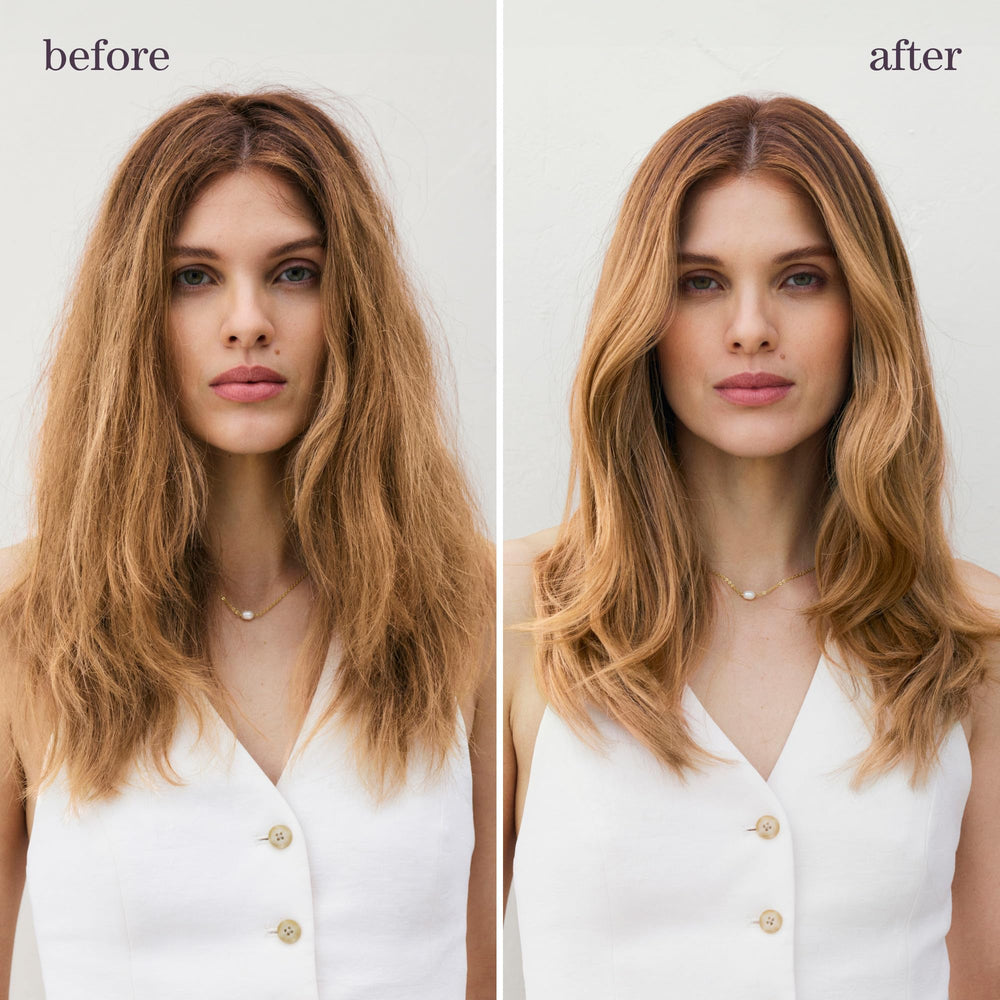 Pureology Strength Cure Dream Healer applied to lengths for mid-length nourishment