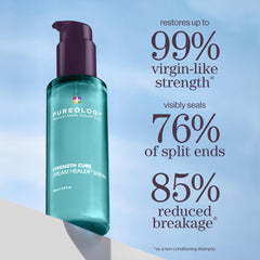 Pureology Strength Cure Dream Healer serum texture close-up for lightweight frizz control