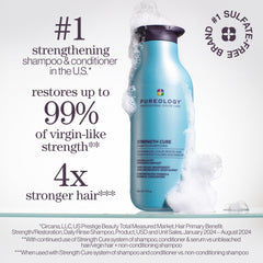 Pureology Strength Cure Shampoo repairs damage with vegan, sulfate-free formula