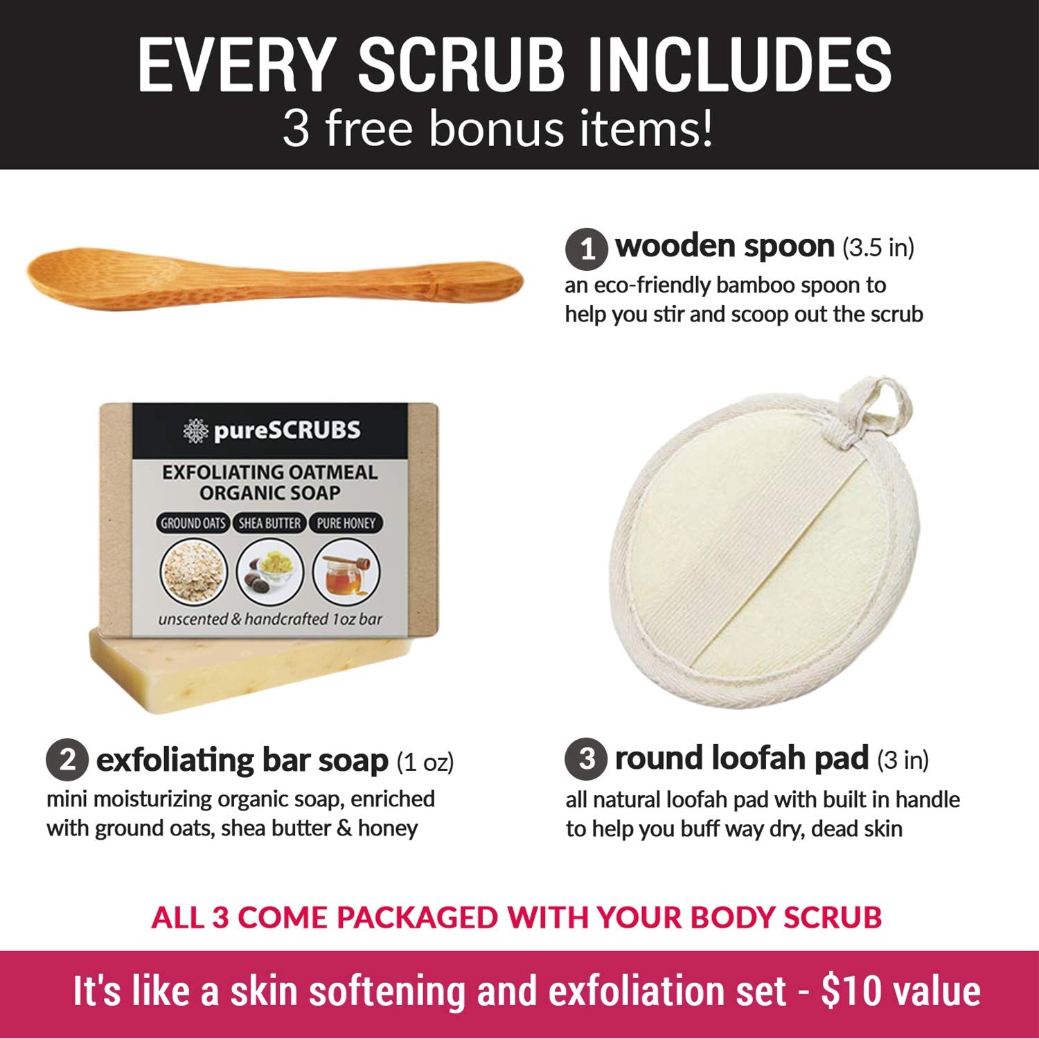 PureSCRUBS eucalyptus scrub oatmeal soap bar for skin-softening benefits