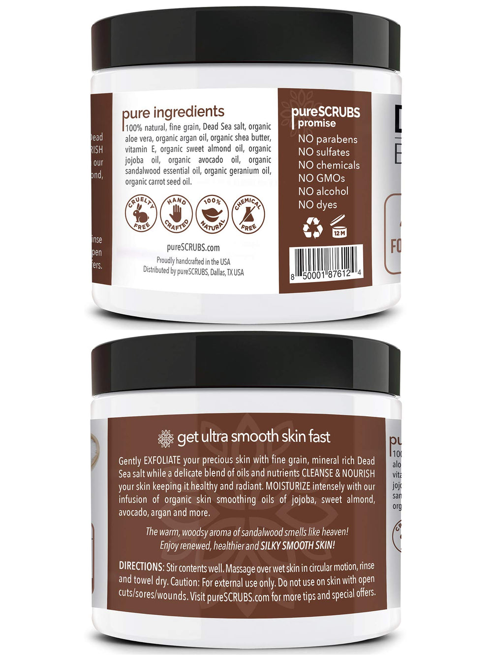 PureSCRUBS wooden spoon with scrub for easy, mess-free scooping