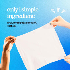 Pureskin Daily Clean towel close-up reveals 100% pure cotton texture.