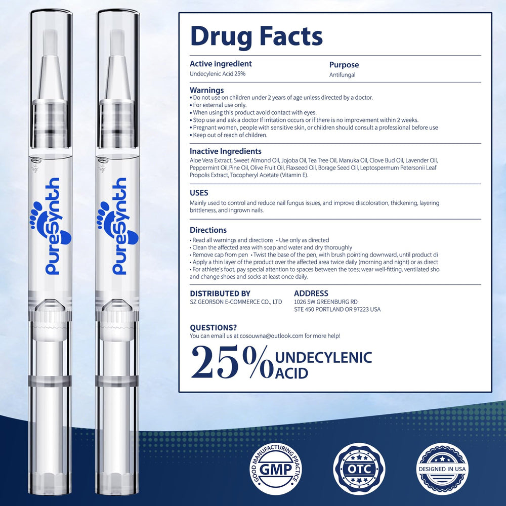 PureSynth eight-pack nail care pens for home and travel