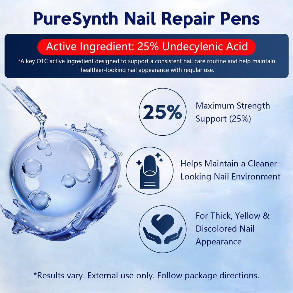 PureSynth Aloe Vera and Vitamin E conditioning complex nourishes nails