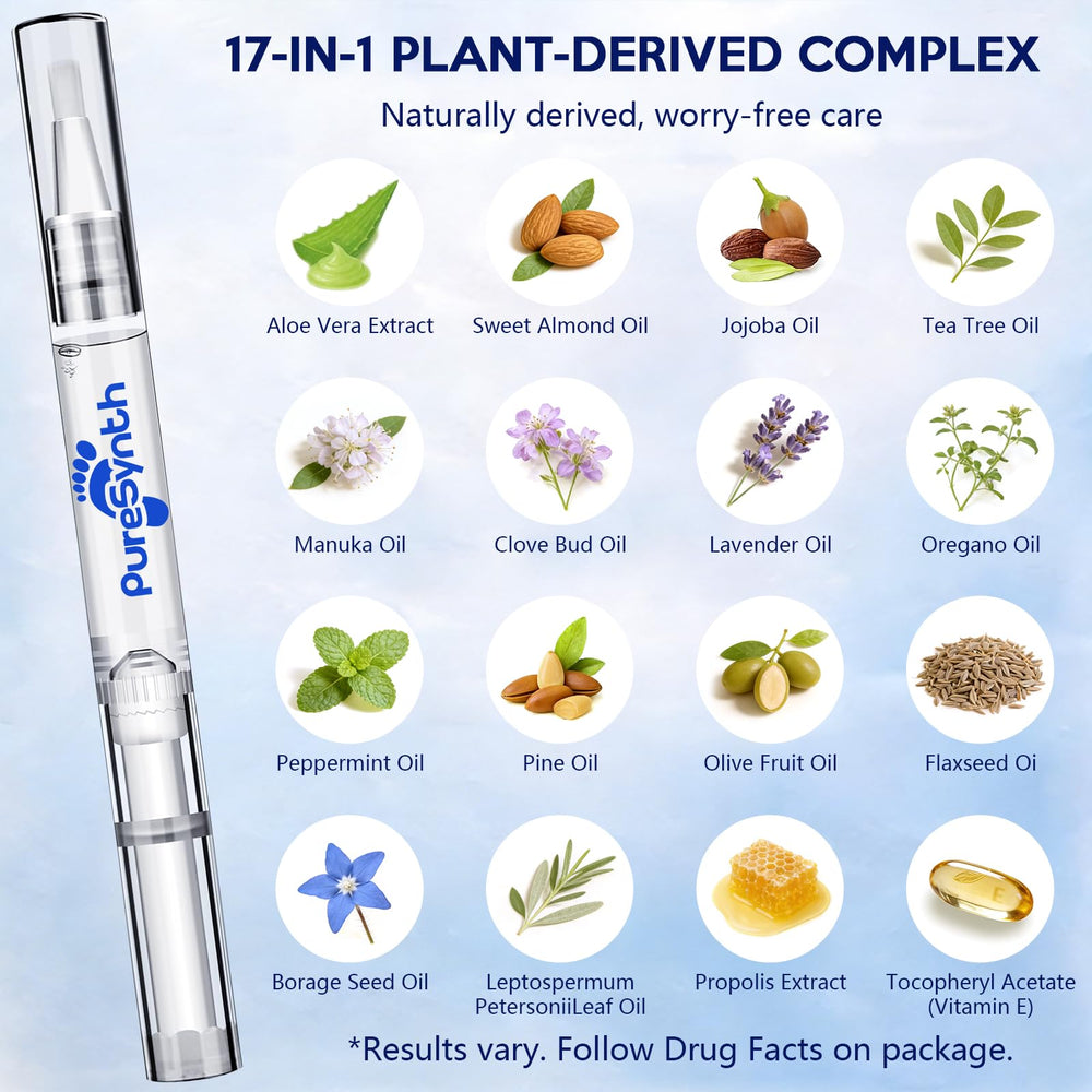 PureSynth botanicals including Tea Tree and Manuka support conditioning