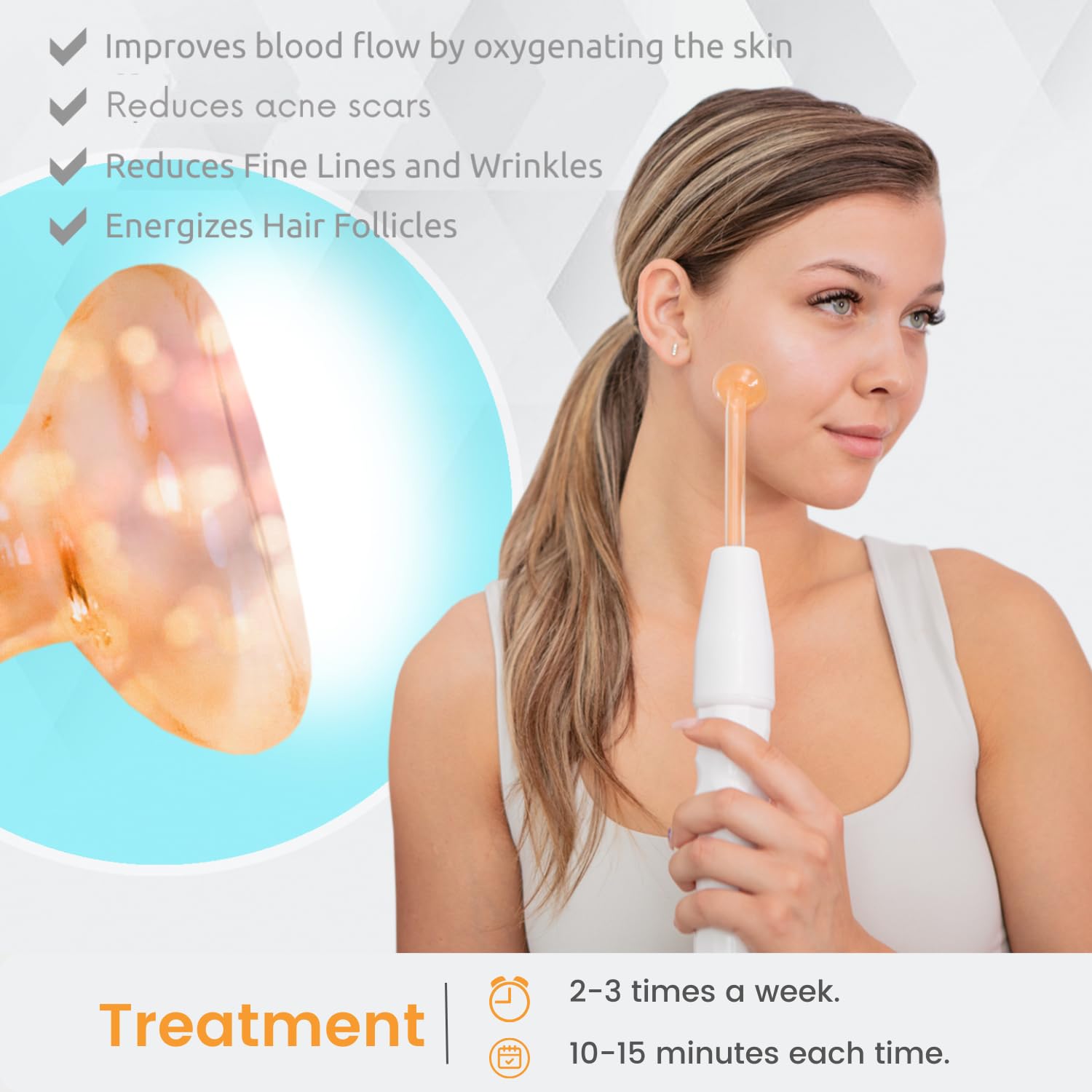 PureYou DermatiPrem comb wand helps even product distribution