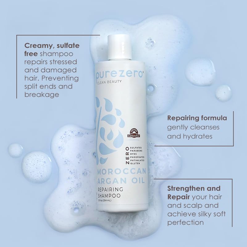 Purezero acondicionador con aceite de argán marroquí para brillo y suavidad.
