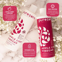 Cabello hidratado y brillante tras uso de Purezero
