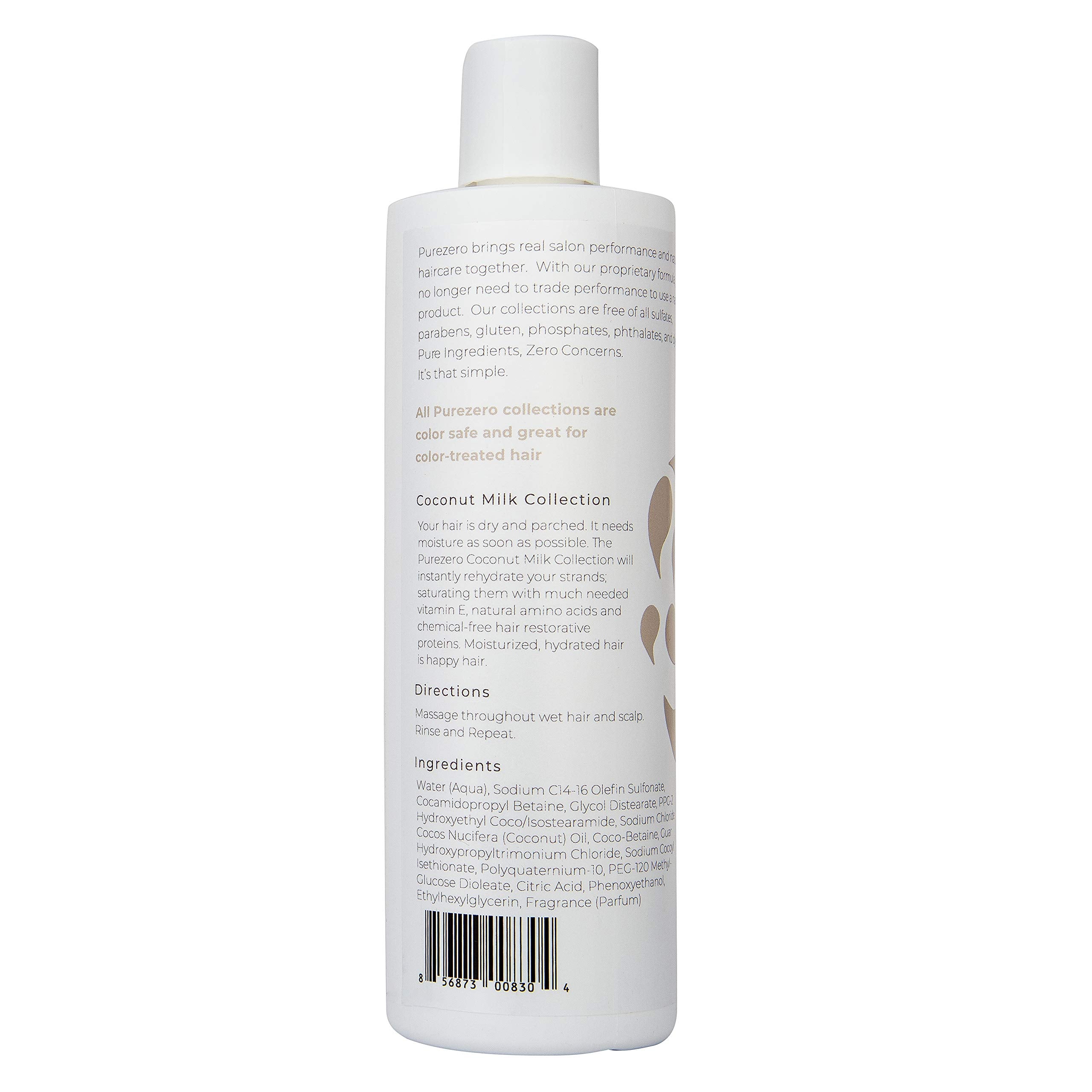 Ritual de ducha con champú Purezero para cabello suave.