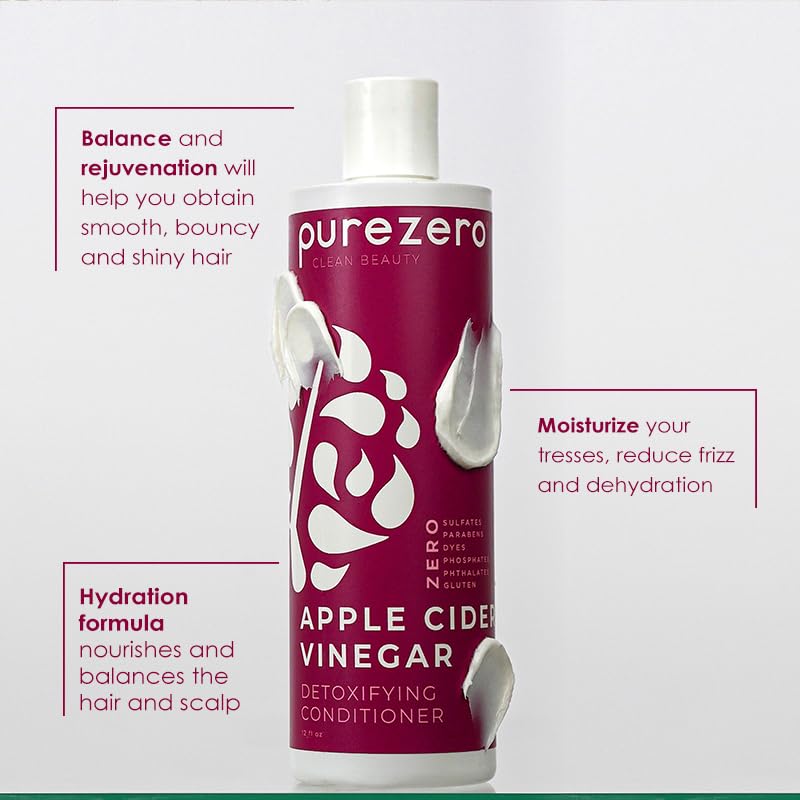 Etiqueta del champú Purezero sin sulfatos y vegana destacada