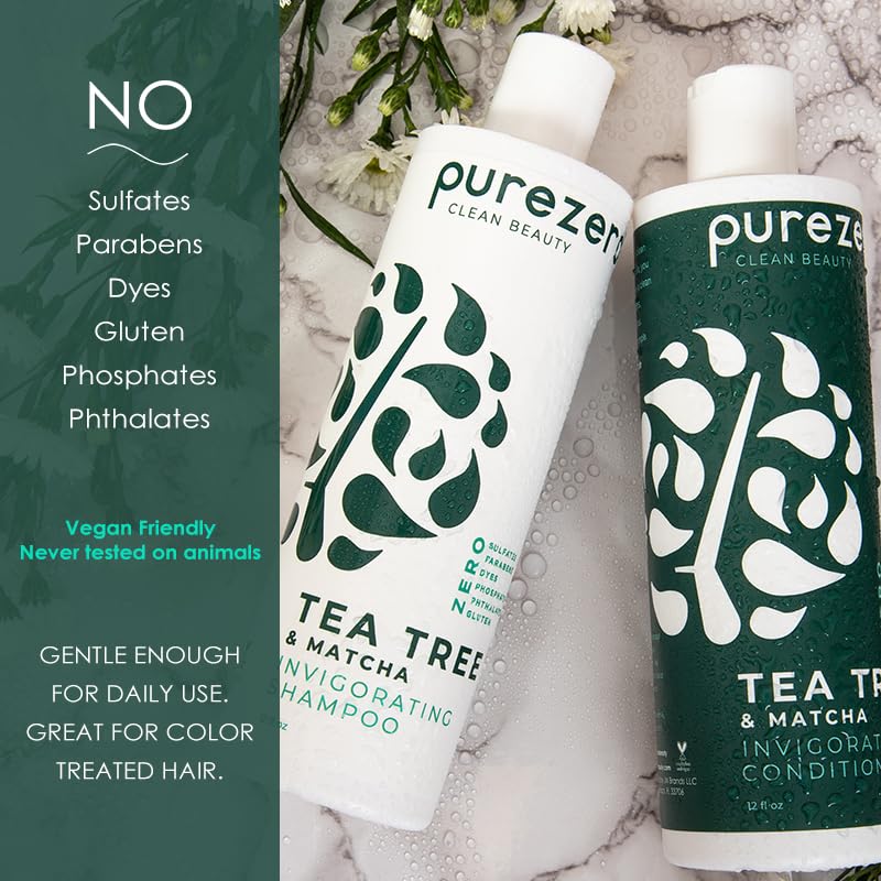 Purezero Tea Tree y Matcha Cabello fresco tras lavado