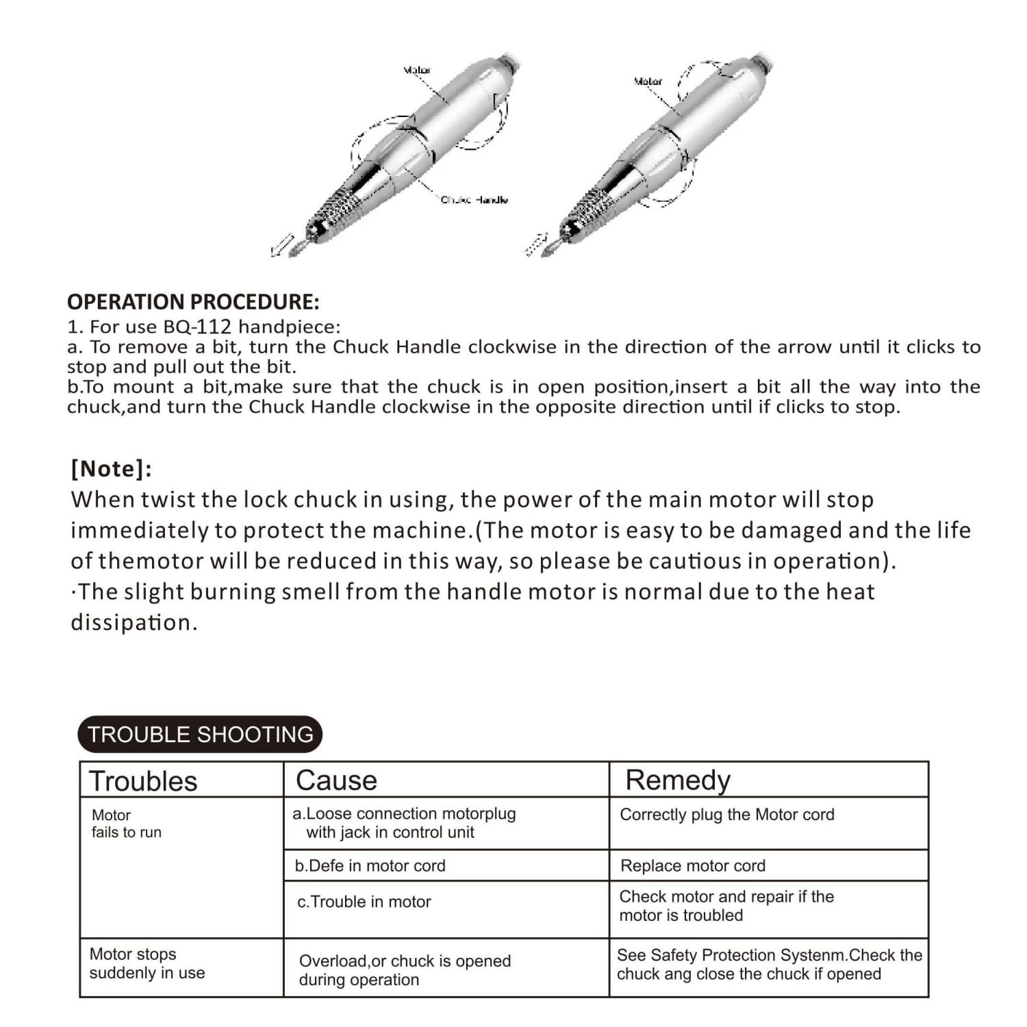 Puriom nail drill belt clip portable design enables hands-free carrying.