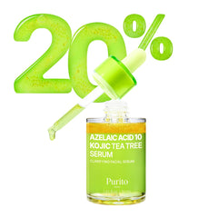 PURITO azelaic acid serum bottle with 10% formula for even tone