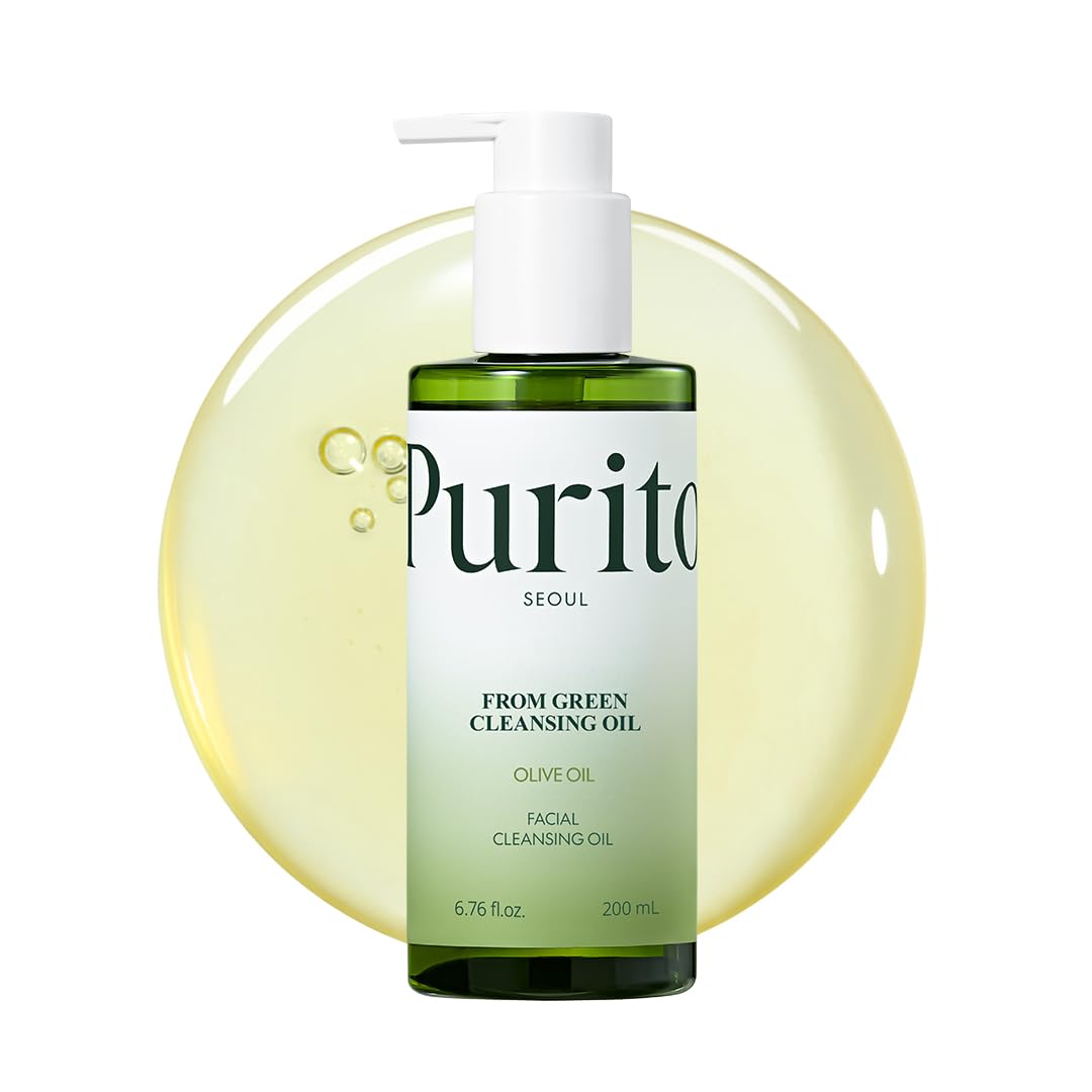 Purito desmaquillante en aceite verde para desmaquillar rostro y ojos suavemente.