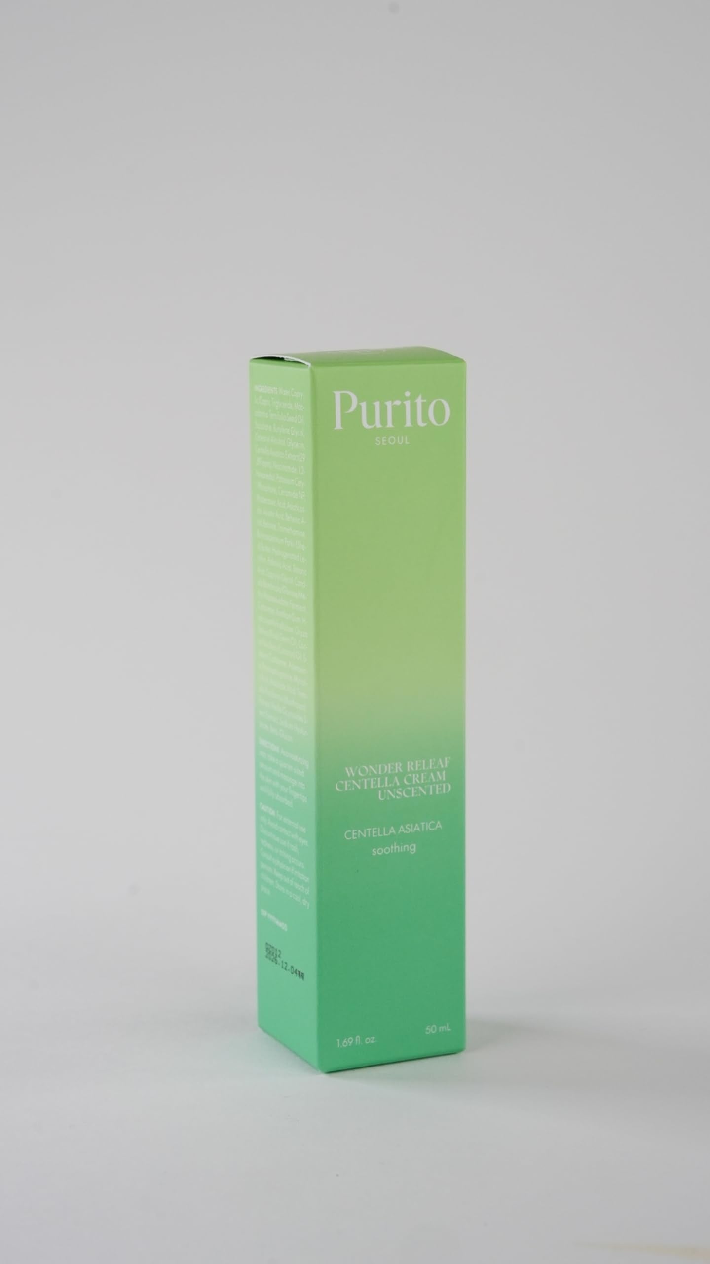 Purito Centella Sin Aroma rutina diaria de cuidado facial.