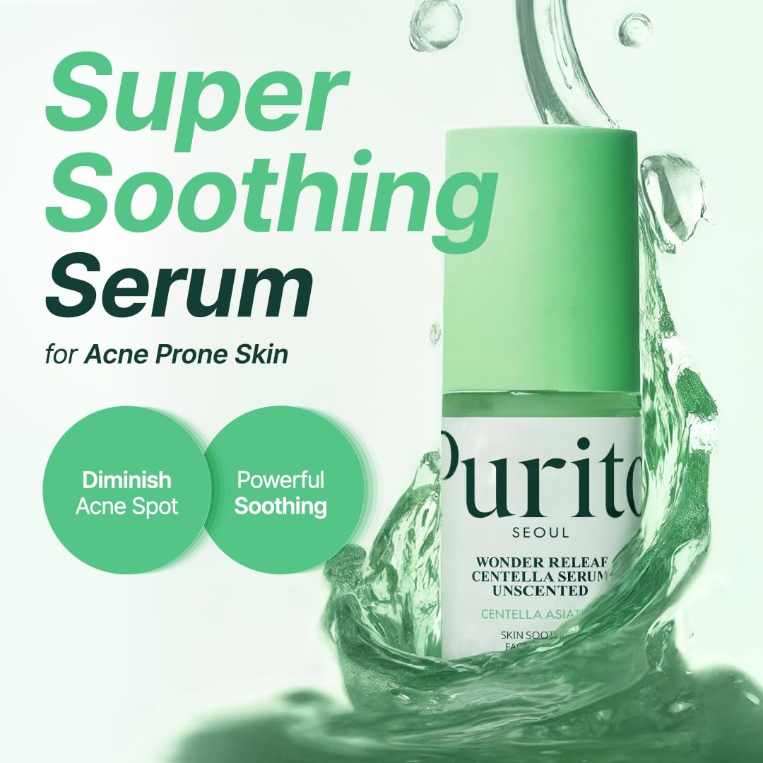 Purito Centella sin fragancia: uso diario para calmar irritaciones.