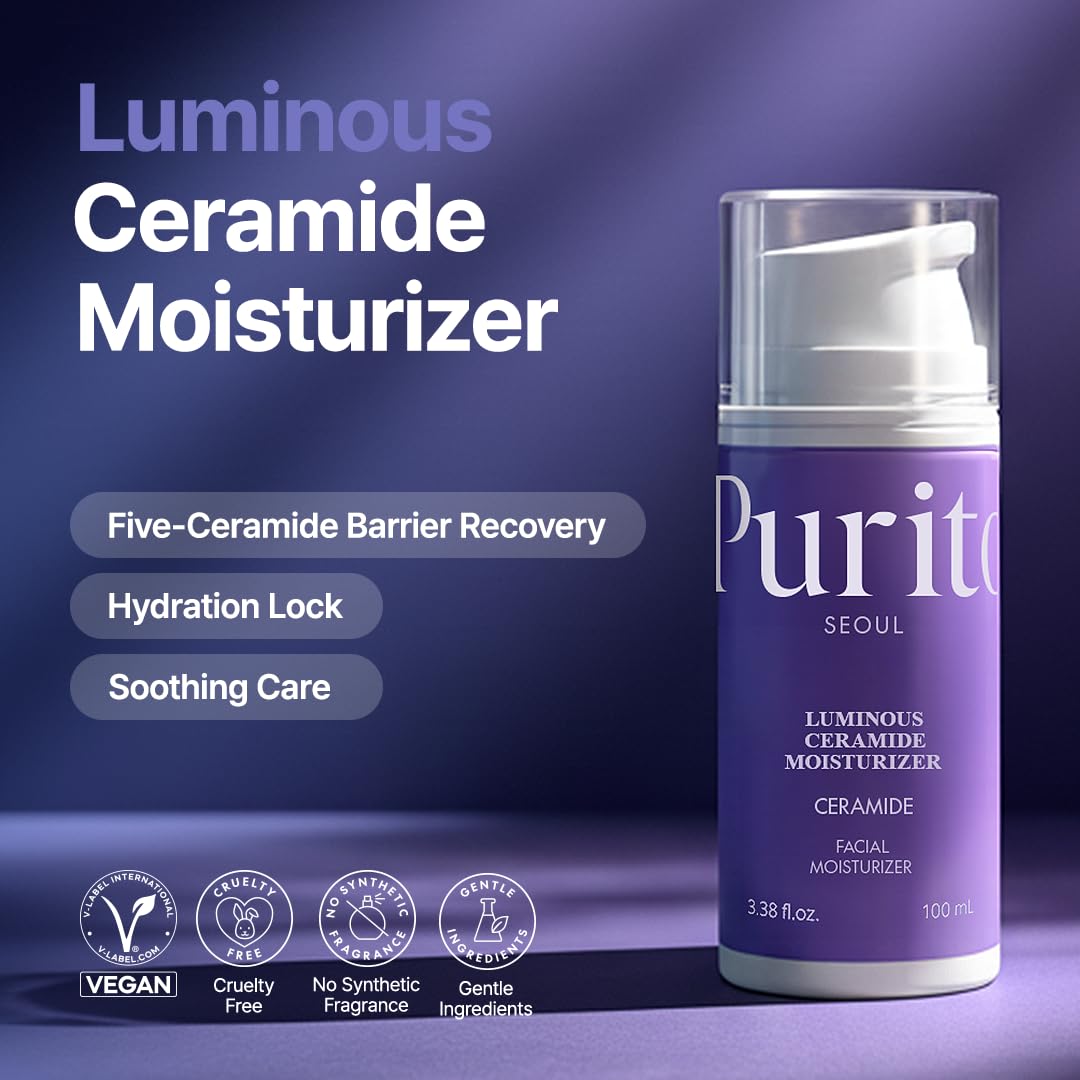 Purito crema ceramidas luminosa: dosis precisa para aplicación cómoda