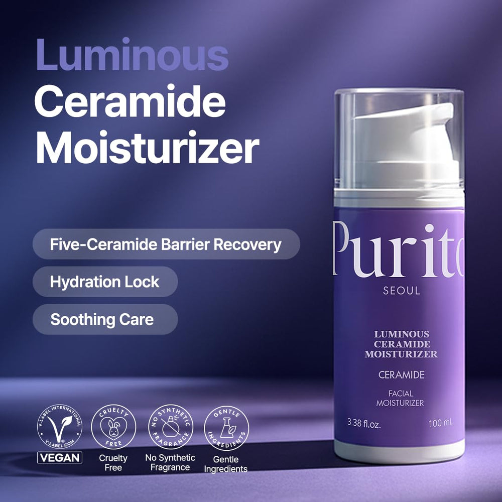 Purito crema ceramidas luminosa: dosis precisa para aplicación cómoda