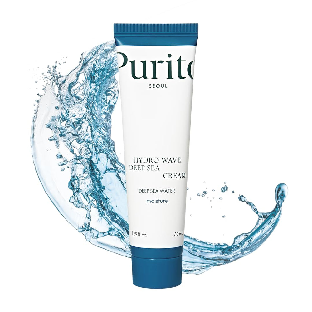 Purito Crema Mar Profundo, botella 50 ml, hidratación ligera para piel grasa.
