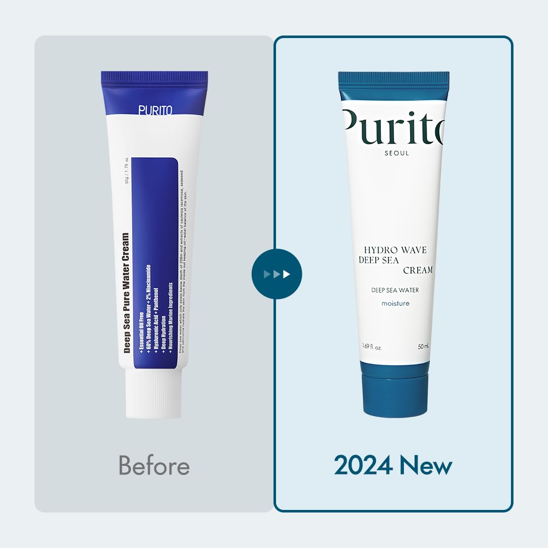 Purito Crema Mar Profundo, textura gel satinada, sensación fresca para rostro.