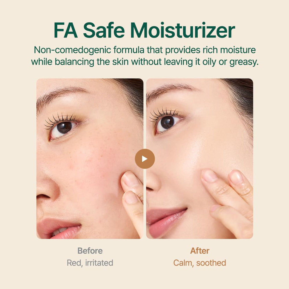 Purito Oat Velvet Duo application closeup with simple steps.