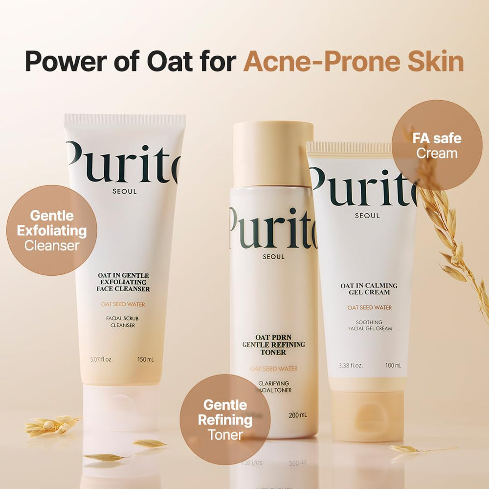 Purito Oat Velvet Duo non-comedogenic formula banner emphasizes suitability.