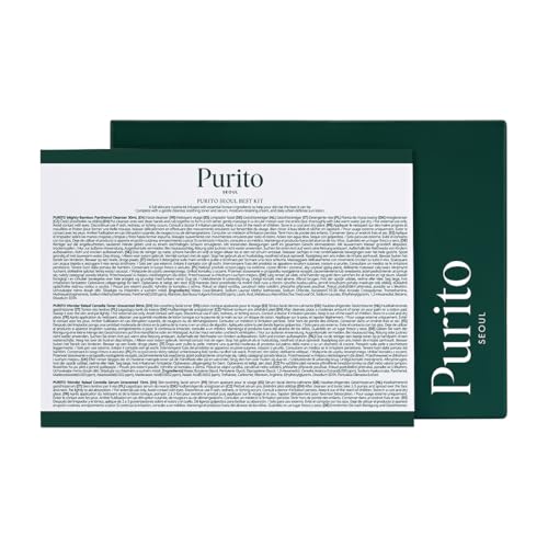 Purito Seoul Best Kit suero centella sin fragancia para hidratación ligera y rápida absorción.