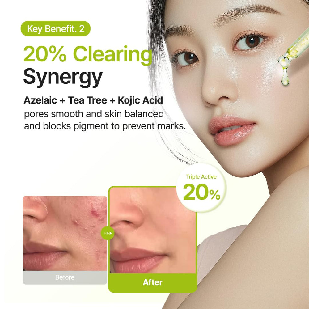 Purito serum being applied to skin for fast absorption