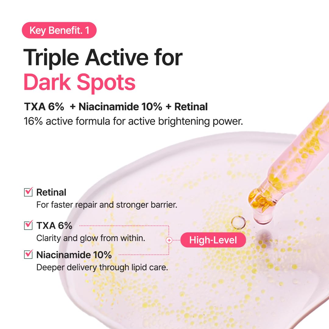 Purito TXA 6% Niacinamide Retinal box packaging highlights clean vegan formula claim.
